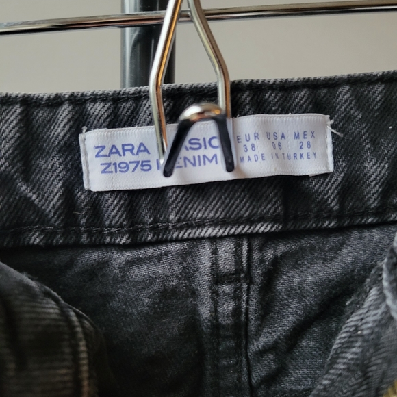 Zara Black Jean Sequin Shorts - Picture 3 of 4
